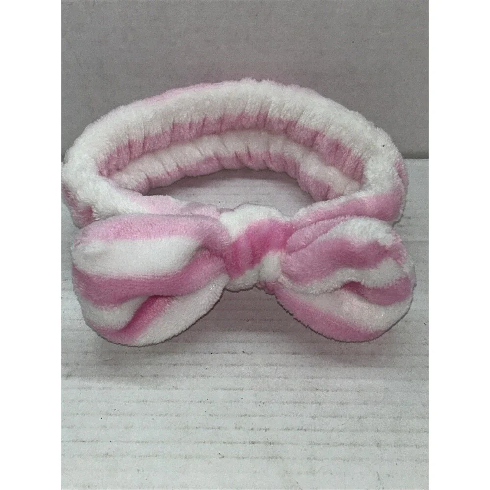 Headbands - Lot of 5 - Various Colors/Designs (White, Pink/White, Gray, Multi)